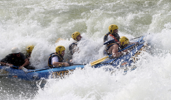 White water rafting on the Nile